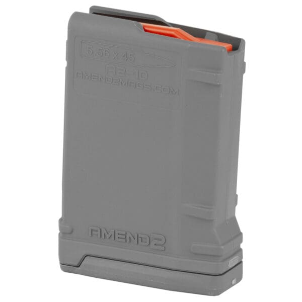 Amend2 556MOD2GRY10 MOD-2  10rd 223 Rem/5.56x45mm NATO Compatible w/ AR-15/M16/M4 Gray Polymer - Image 2