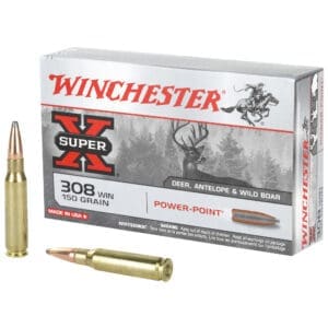 Winchester Ammo X3085 .308 Win 150gr Power-Point 20 Per Box