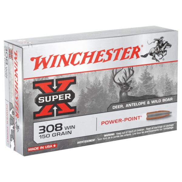 Winchester Ammo X3085 .308 Win 150gr Power-Point 20 Per Box - Image 2
