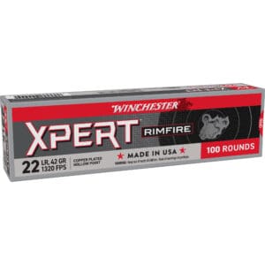 Winchester Ammo XPERT22X Xpert .22 LR 42gr Copper Hollow Point 100 Per Box