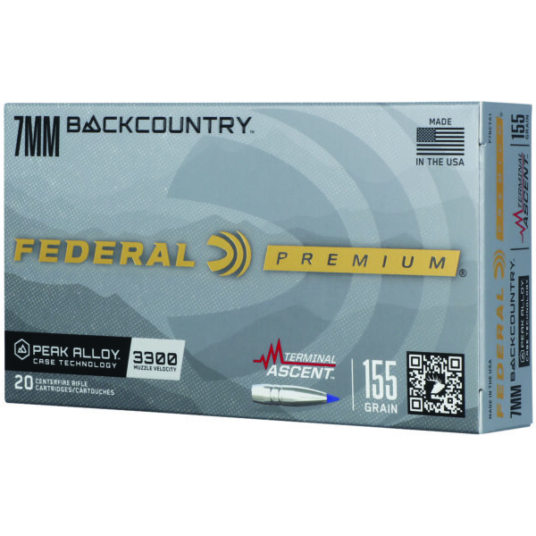 Federal P7BCTA1 7mm BC 155gr BackCountry  20 Per Box