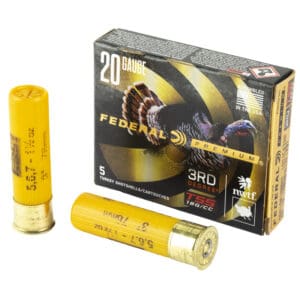 Federal PTDX258567 Premium 3rd Degree 20 Gauge 3" 1 1/2oz 5/6/7 Shot 5 Per Box