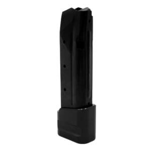 Shield Arms S15ME5INSG3BLK S15 Magazine Gen 3 15rd w/ +5rd Mag Extension (20rd Total) For Glock 43X/48 Black Nitride Steel