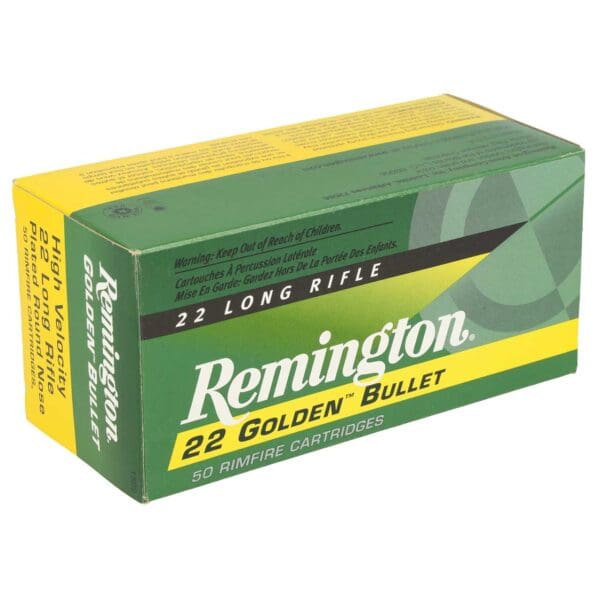 Remington Ammunition R21006 Golden Bullet  22LR 40gr Round Nose 50 Per Box/10 Case