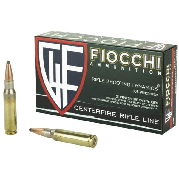 Fiocchi 308B Field Dynamics  308Win 150gr Pointed Soft Point 20 Per Box/10 Case