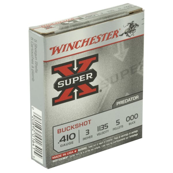 Winchester Ammo XB413 Super X  410Gauge 3" 5Pellets 000Buck Shot 5 Per Box/50 Case - Image 2