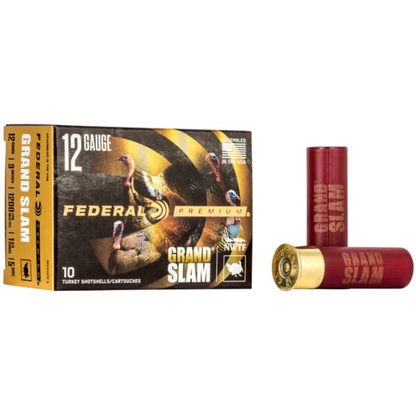 Federal PFCX157F5 Premium Grand Slam 12 Gauge 3" 1 3/4oz 5 Shot 10 Per Box