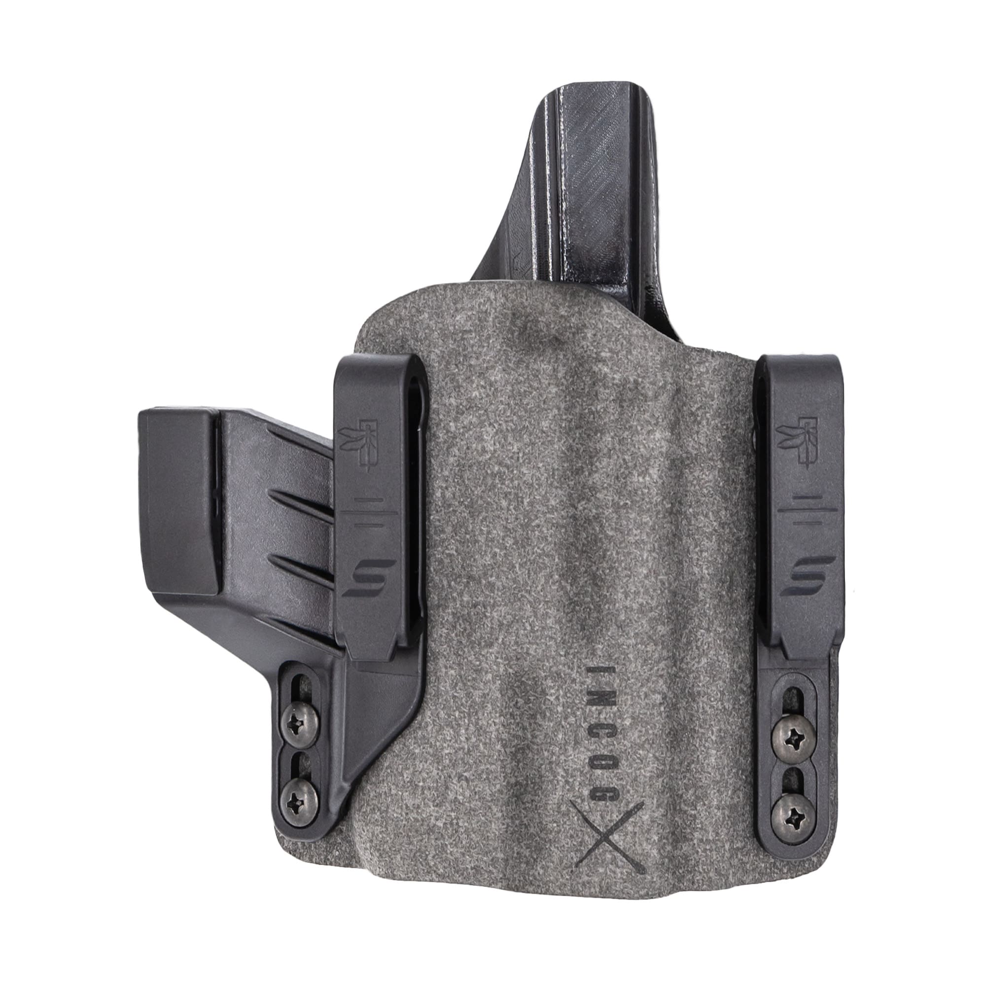 Safariland INCOG0895A0CX261 IncogX IWB Black/Gray Boltaron Belt Clip Fits Glock 43X/48 Right Hand