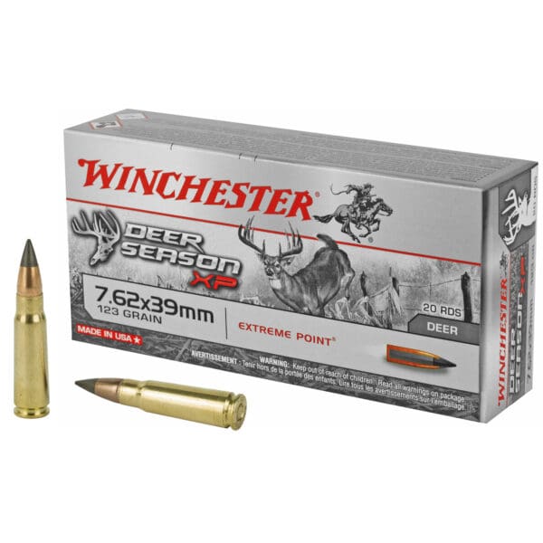 Winchester X76239DS Deer Season XP 7.62x39mm 123gr Extreme Point 20 Per Box