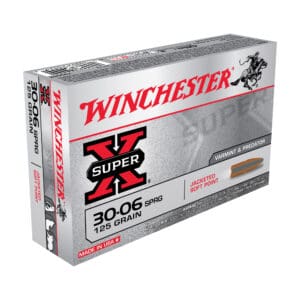 Winchester Ammo X30062 Super-X .30-06 Springfield 125gr Pointed Soft Point 20 Per Box