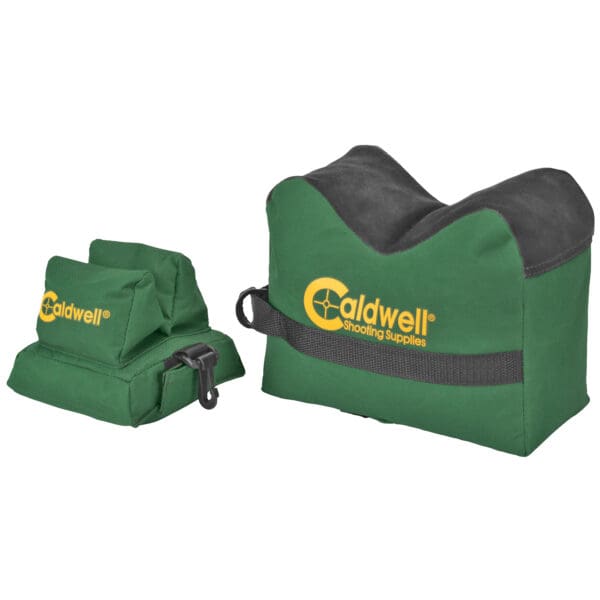 Caldwell 939333 DeadShot Shooting Bag Combo Prefilled Dark Green 600D Polyester Includes Front and Rear Bags